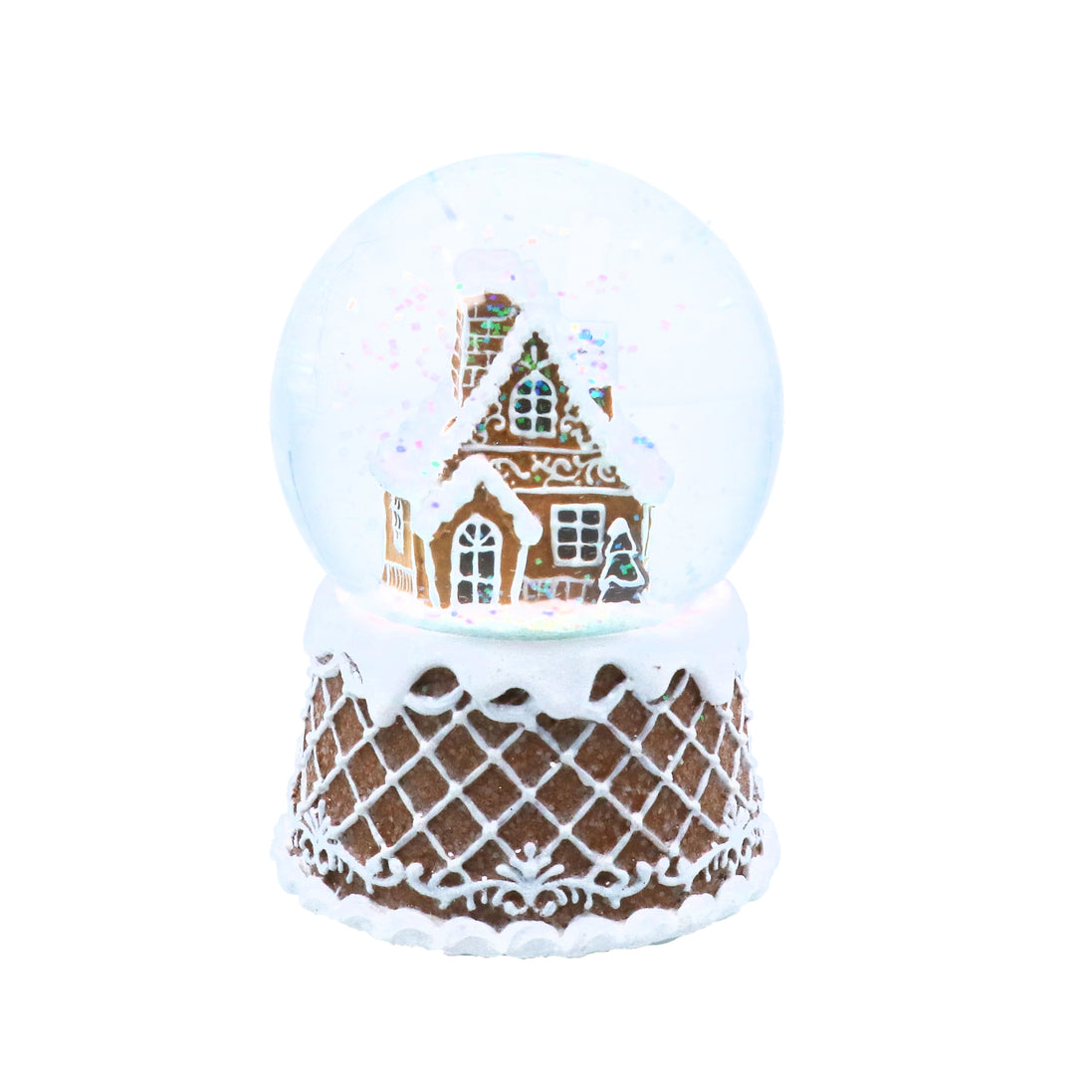 Gingerbread House Musical Snow Dome