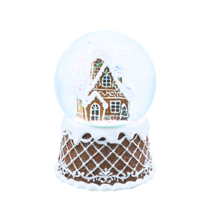 Gingerbread House Musical Snow Dome