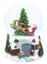Santa in Sleigh Musical Snow Dome