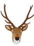 Faux Fur Stag Head Wall Plaque – Medium