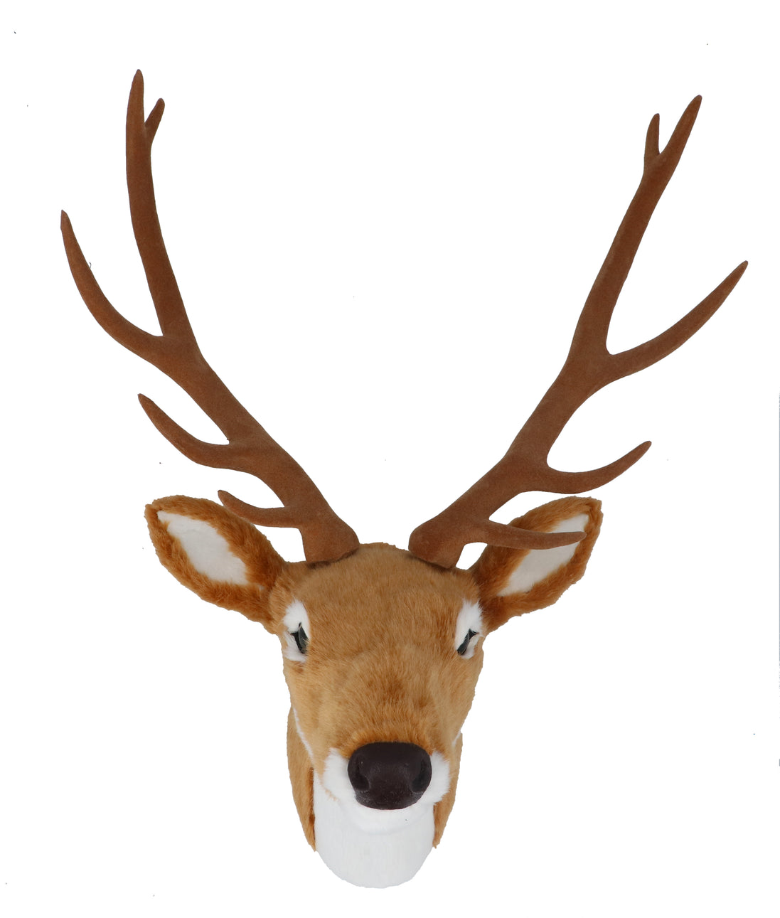 Faux Fur Stag Head Wall Plaque – Medium
