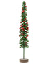 Medium Glitter Bristle Slim Tree with Berries