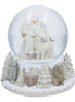 Winter Forest With Santa Musical Snow Globe