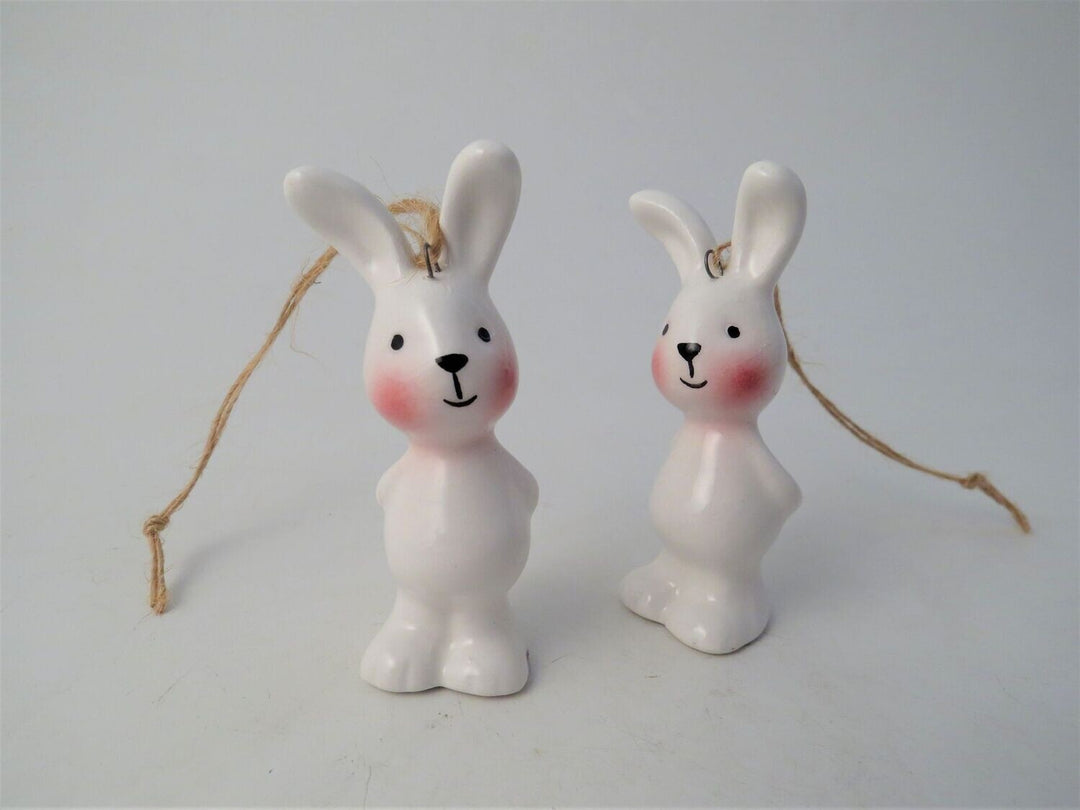 Standing Ceramic Rabbit Hanging Decoration