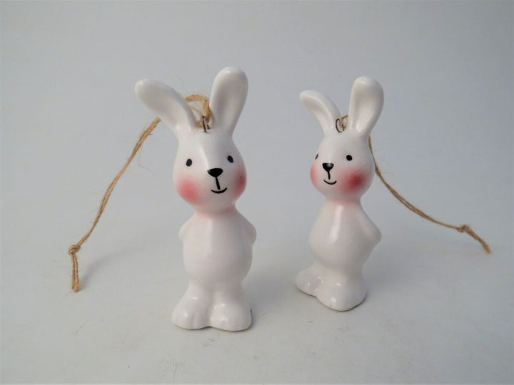 Standing Ceramic Rabbit Hanging Decoration