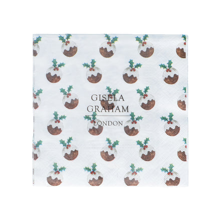 Christmas Pudding Napkins - 20 Pack