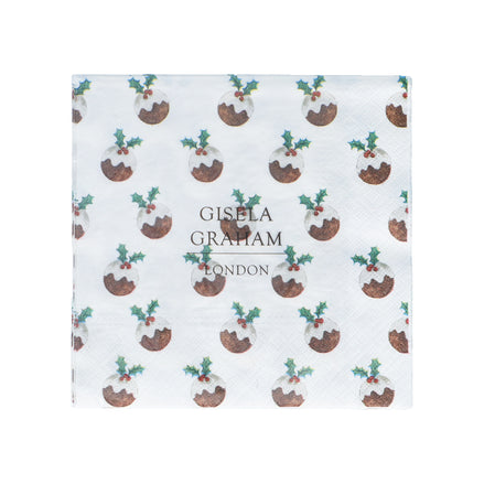 Christmas Pudding Napkins - 20 Pack