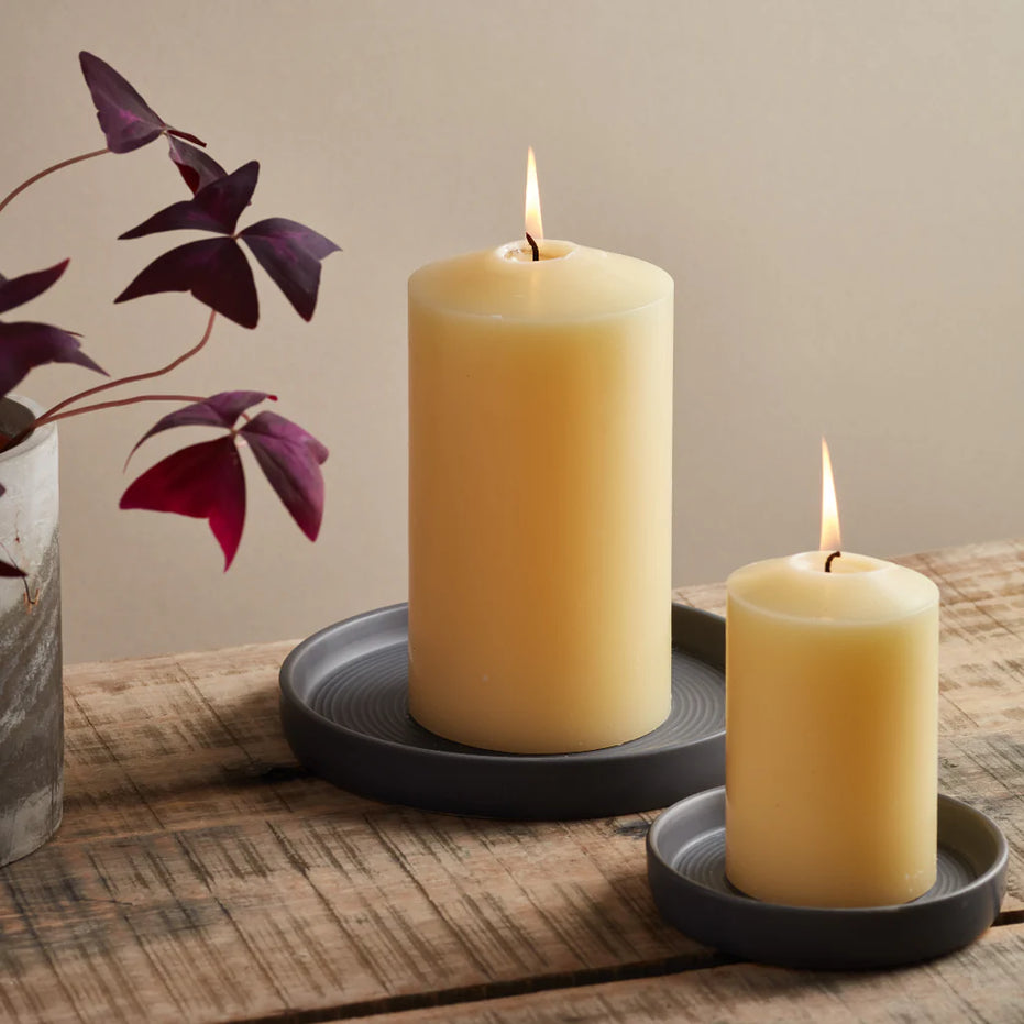 Large Dark Grey Candle Holder