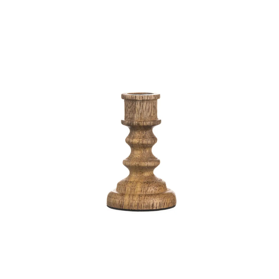 Small Wooden Candle Holder