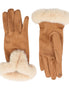 Faux Fur Cuff Gloves -  Taupe