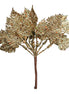 Gold Sparkling Leaf Pick