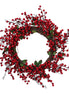 Large Red Berry/ Leaf Wreath
