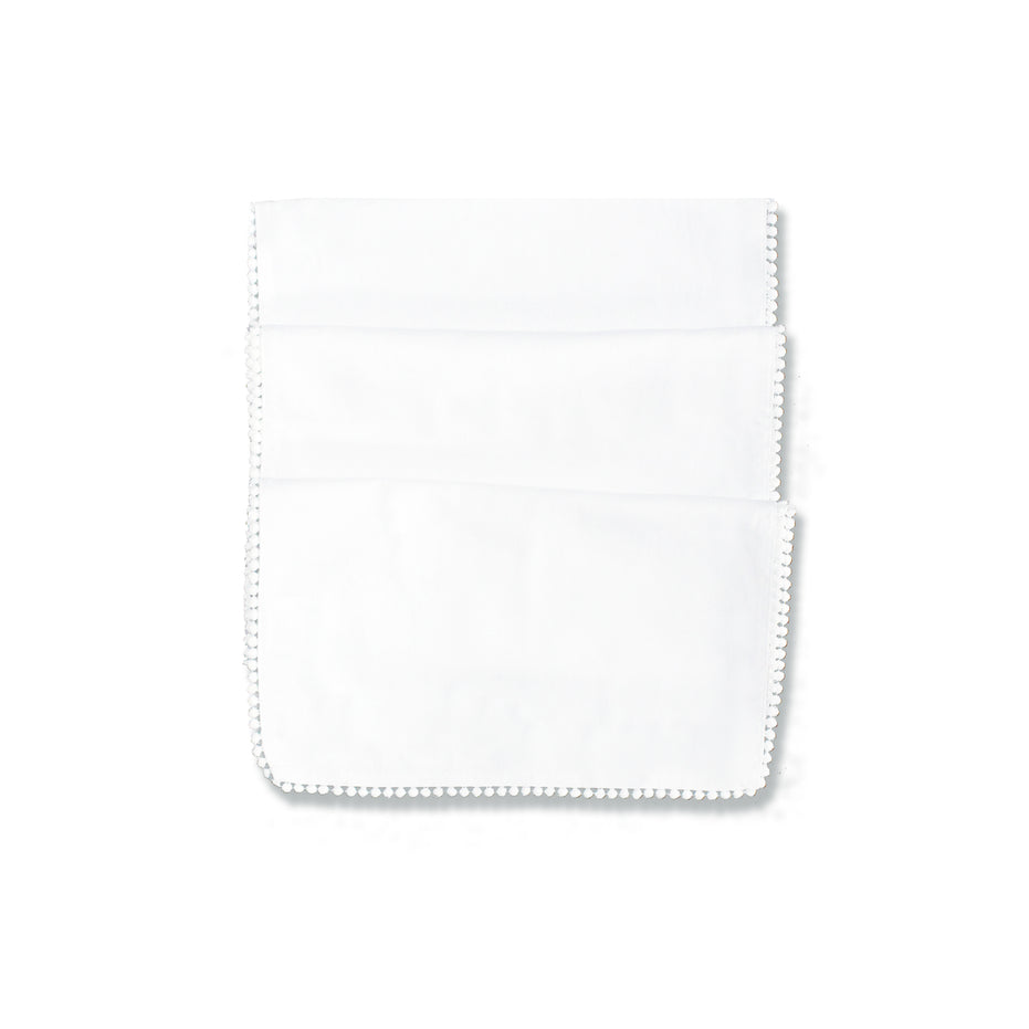 Pearl White Table Runner French Knot