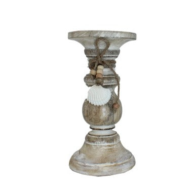 Wooden Candle Holder Shell