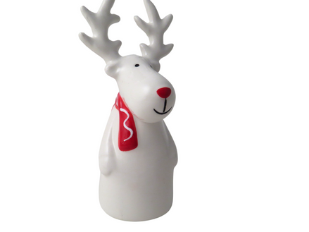 13cm Reindeer with Scarf Decoration