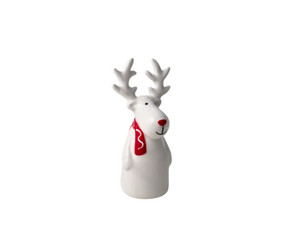 13cm Reindeer with Scarf Decoration