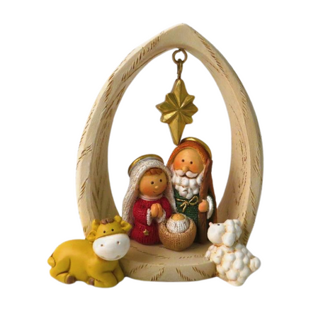 Nativity with Star Tree Decoration