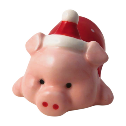10cm Lying Pig in Blanket Decoration