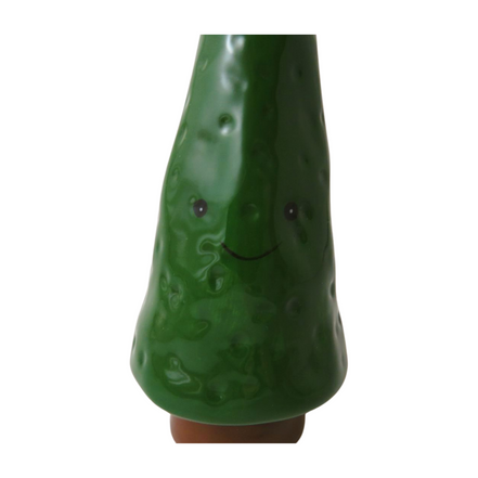 Ceramic tree with face standing decoration