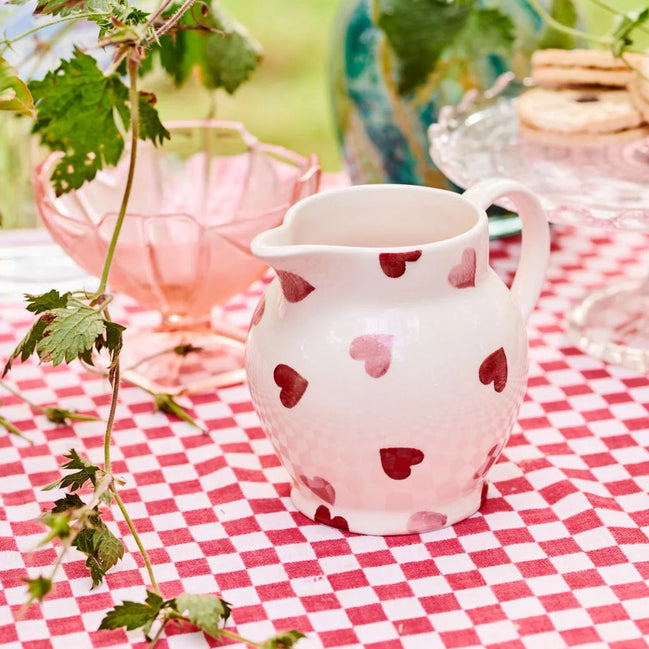 Pink Hearts 1/2 Pint Jug