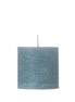 Rustic Winterblue Candle 5x5cm
