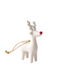 White Reindeer Tree Decoration