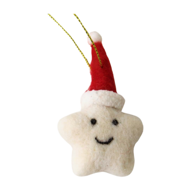 Woolen Star Tree Decoration