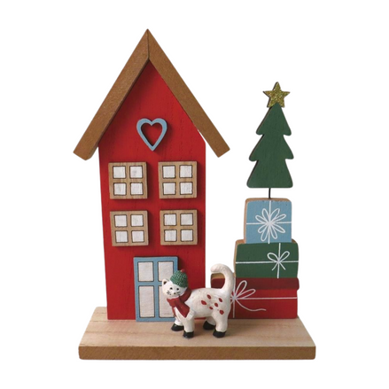 Cat House Figurine