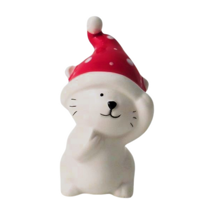 Cat with Christmas Hat