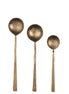 Set of 3 Forged Antiqued Spoons