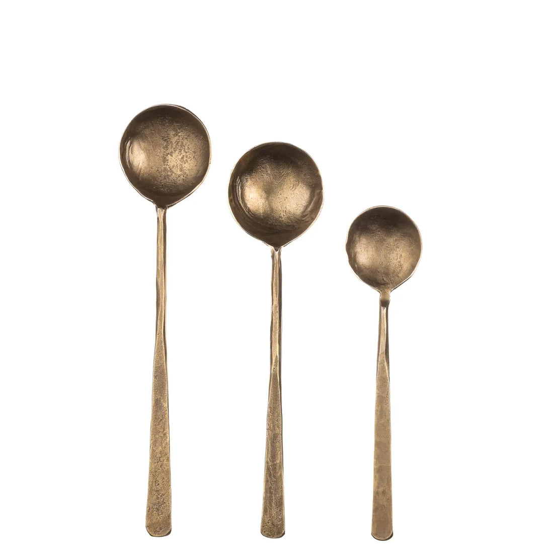 Set of 3 Forged Antiqued Spoons