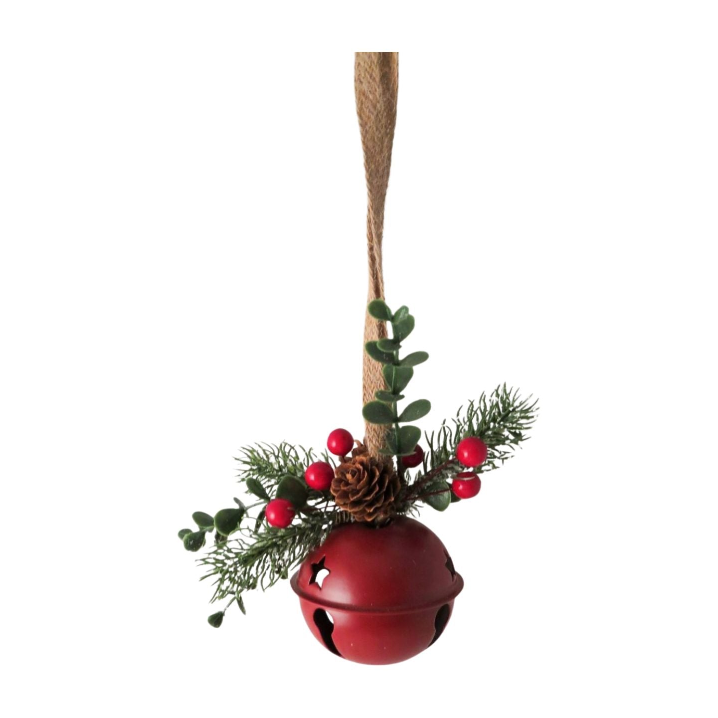 Metal Hanging Bell - Red