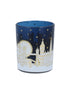 Gold London Scene Tealight Holder - Blue