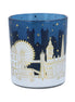 Gold London Scene Tealight Holder - Blue
