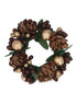Pine Cone Gold Bead Candle Ring – Small
