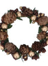 Pine Cone Gold Bead Candle Ring – Large