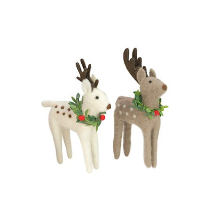 Standing Felt Reindeer  (2 Assorted)