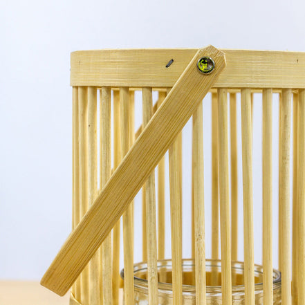 Natural bamboo rattan Lantern