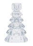 Clear Glass Tree Shaped Candle Holder