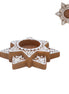 Resin White Iced Gingerbread Star Tealight holder