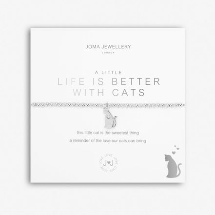 A Little 'Life Is Better With Cats' Bracelet