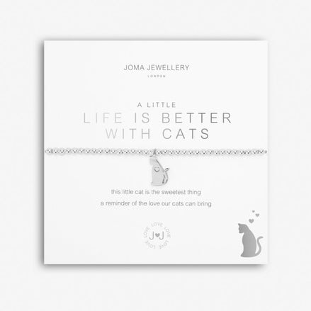 A Little 'Life Is Better With Cats' Bracelet
