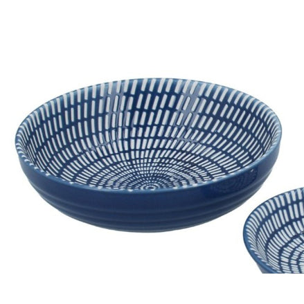 Porcelain Round Trinket Dish - Navy