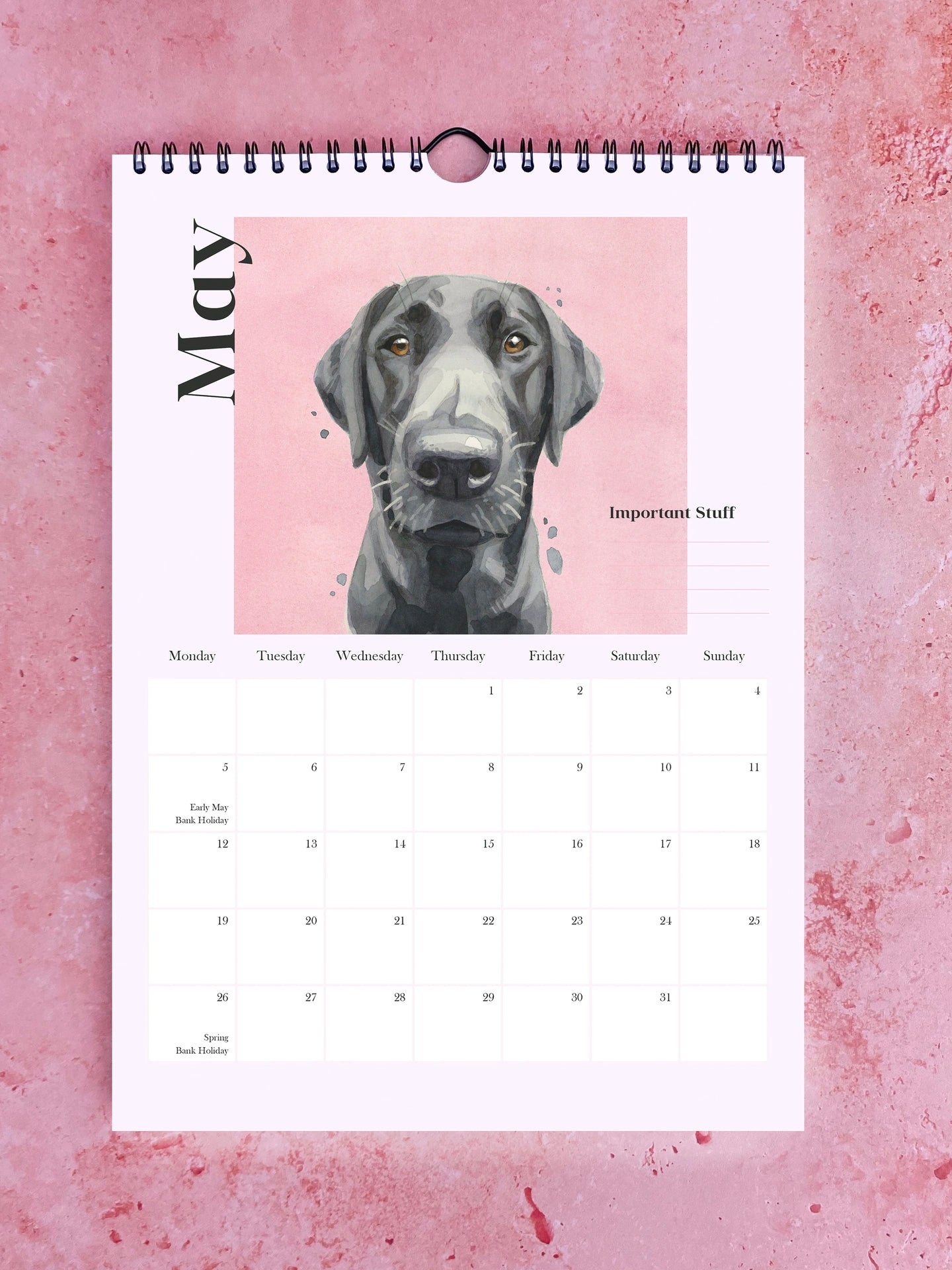 Pooches with Personality 2026 Watercolour Calendar