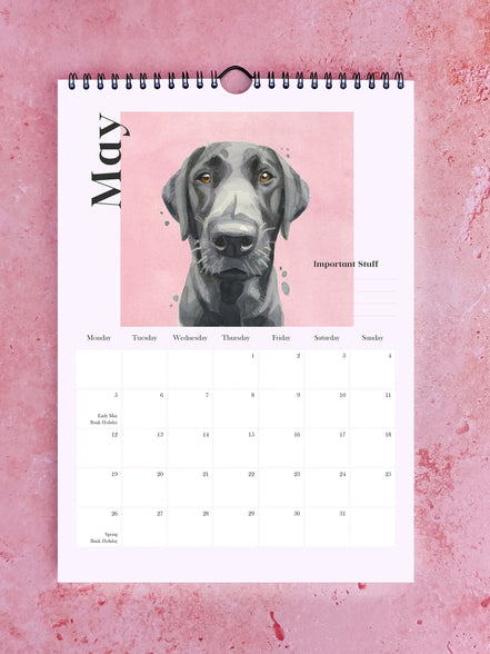 Pooches with Personality 2026 Watercolour Calendar