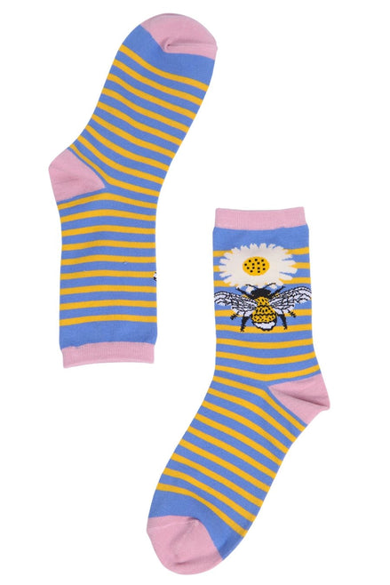 Daisy Bumble Bee Bamboo Sock