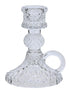 Glass Dinner Candle Holder 10.4cm