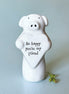 Porcelain Heart Animal - Pig
