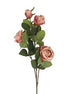 Roses Spray faux flower Stem - Antique Pink