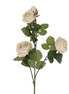 Roses Spray Faux Flower Stem - Antique Cream